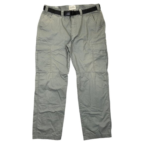Field & Stream Other - Field & Stream Size 36x32 Green Khaki Cotton Belted Outdoor Cargo Pocket Pants